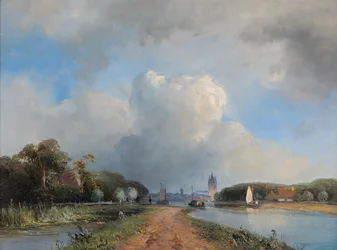 View of the Vliet near Delft